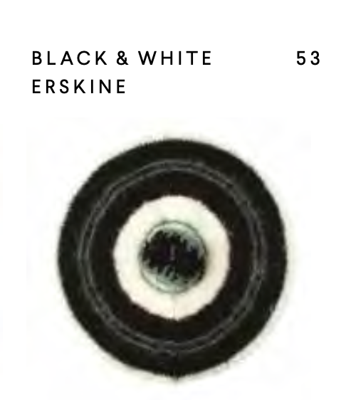 Robert Mackie Tartan Tam Black & White Erskine (39 Hat)