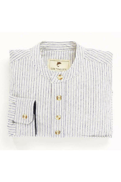 Lee Valley VR18 Grandfather Shirt Cotton Navy-White Striped