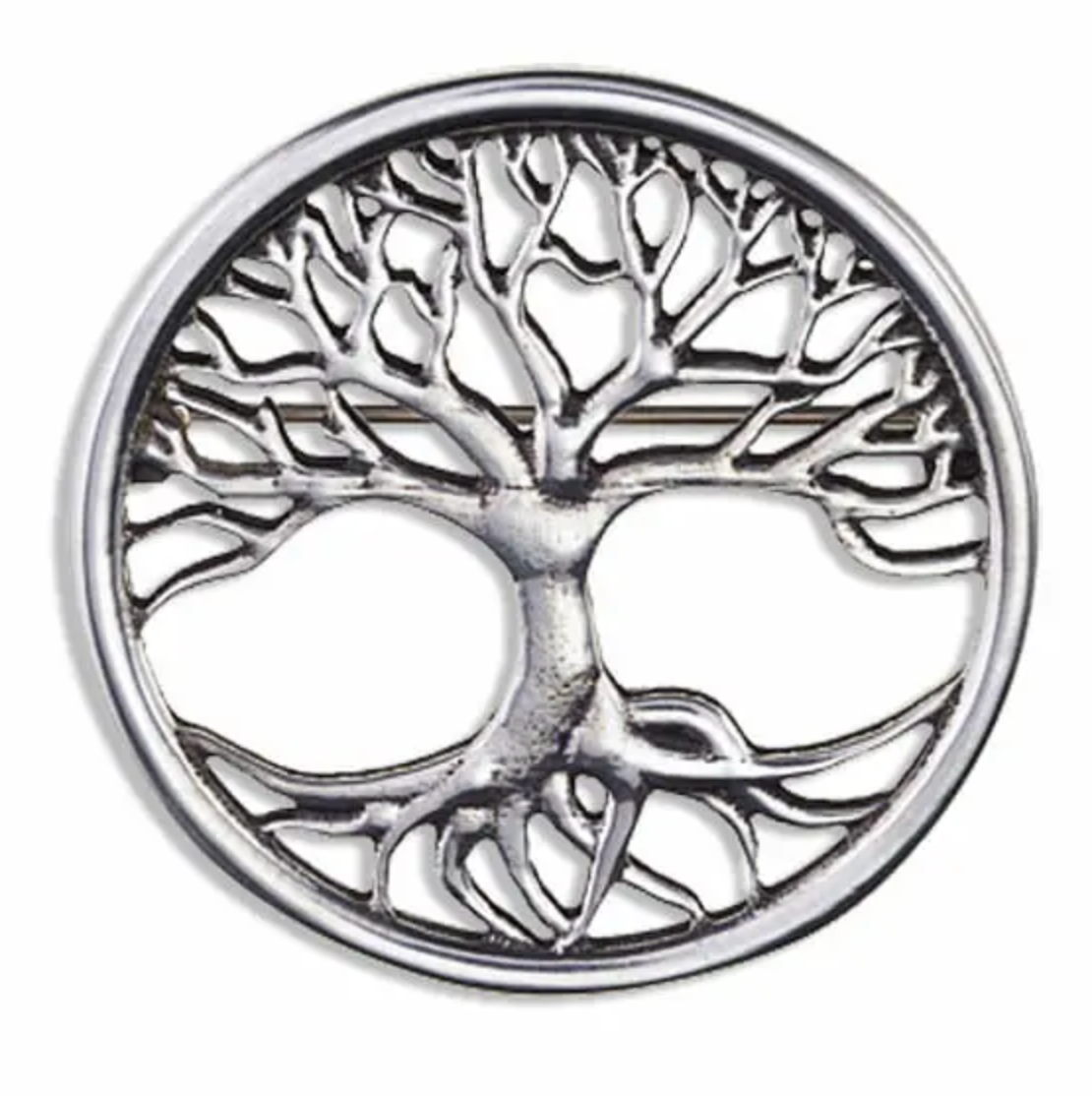St. Justin PB810 - Tree of Life Brooch Pewter