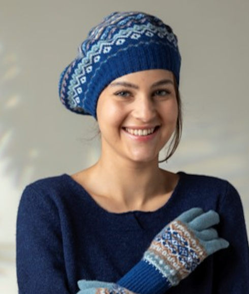 Eribé Alloa Beret Fair Isle Baskenmütze 2024