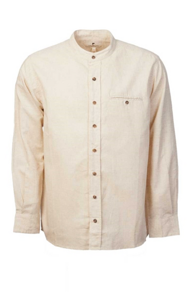 Lee Valley LN7 Grandfather Shirt Linen Natural