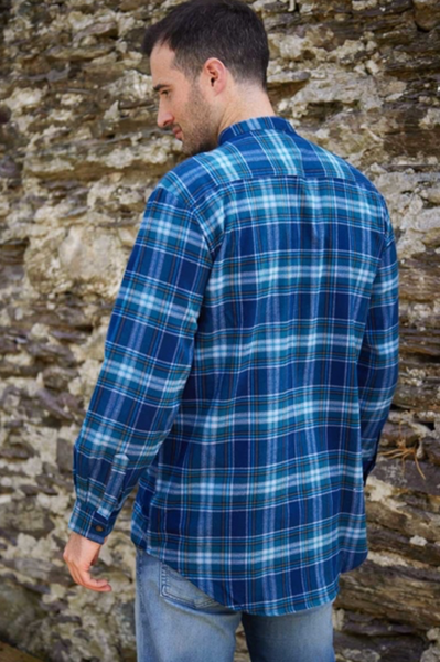 Lee Valley LV8 Grandfather Shirt Flannel Blue Check