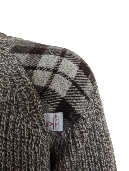 Harris Tweed Patch Crew Pullover- Outdoor Knitwear