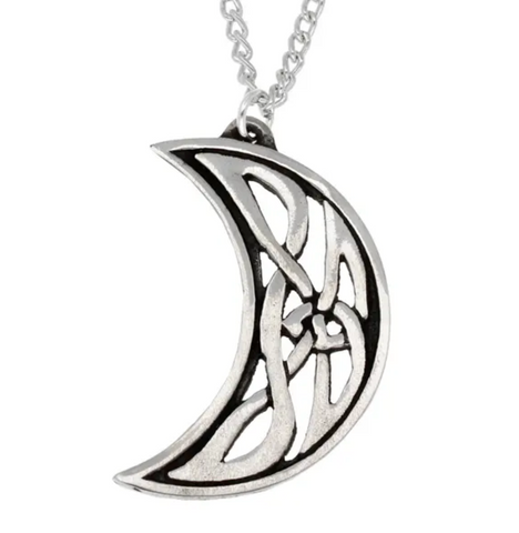 St. Justin PN1059 -Celtic Moon Necklace