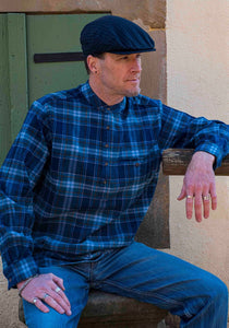 Lee Valley LV8 Grandfather Shirt Flannel Blue Check