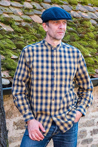 Lee Valley VR11 Grandfather Shirt Cotton Yellow-Blue Check